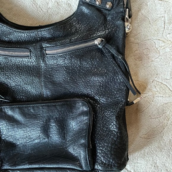 Treesje Black Crossbody Black Leather Bag - Picture 5 of 16